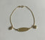 14k Gold Baby Toddler ID Bracelet with Hearts Spring Ring Clasp 6inches