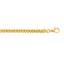14K Yellow Gold 4.4mm Semi-Solid Square Franco Chain Bracelet 7.4grams 8.75inch