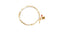 Gold Paperclip Chain with Lock, Key and Heart Bracelet