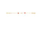 Baby Red and White Heart 14K Gold Bracelet