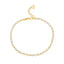 Gold Bead & Elliptical Pearl Necklace