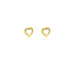 Gold Stud Heart Earring