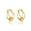 Gold Hoop Earring with Ball
