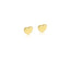 Gold Heart Stud Earring
