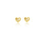 Puff Diamond Cut Gold Heart Earring (3 Sizes)