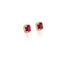 Pink Square Stud Earring
