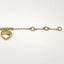 14K Yellow Gold Heart Bracelet Adjustable 7inch Spring Ring Clasp 2.6grams