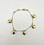 14K Yellow Gold Heart Bracelet Adjustable 7inch Spring Ring Clasp 2.6grams
