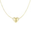 14K Yellow Gold Polished Puffed Heart Necklace 18inch 12mm 1.70grams