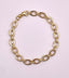 14K Gold Shiny Oval Link Bracelet 7.25" with Lobster Clasp 4.15 grams