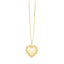 14K Yellow Gold Polished Heart Pendant on 18" Chain with Lobster Clasp 2.45grams