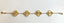 14k Yellow Gold 4 Leaf Sunburst Adjustable Clover Bracelet Lobster Clasp 7.25"