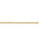 14K Yellow Gold 10" Textured Cable Anklet 1.99grams with lobster clasp
