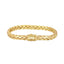 Phillip Gavriel 14K Yellow Gold Rounded Woven Bracelet 8.25inches 18grams