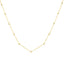 14k Gold 18" Layering Saturn Bead Ball Necklace with Diamond Cut Finish 2.24g