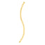 14k Gold Chevron Diamond Laurel Leaf Link Polished Bracelet 0.215ct 7.5" 7.4mm