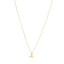14K Gold Whale Tail Necklace with Spring Ring Clasp 18" Includes 2" Extender