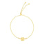 14k Gold Paw Friendship Bolo Bracelet 9.25inch Adjustable Draw String Clasp 2g