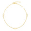 10K Yellow Gold Polished Infinity 10" Anklet with Lobster Clasp 1.75grams