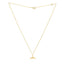 14K Gold Whale Tail Necklace with Spring Ring Clasp 18" Includes 2" Extender