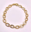 14K Gold Shiny Oval Link Bracelet 7.25" with Lobster Clasp 4.15 grams