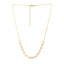 14K Gold Two-Tone Pallina Paperclip Link Necklace with Lobster Clasp 18"