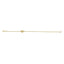 14k Yellow Gold 7" Polished Puffed Love Knot Chain Bracelet 2.05grams