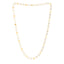 14K Gold and Mother of Pearl Heart Mirror Gem Chain Necklace 18" 10.55grams