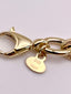 14K Gold Textured Link Bracelet 7.75" with Lobster Clasp 3.50 grams