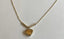 14k Yellow Gold Heart Necklace Adjustable 16inch 1.70 grams