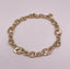 14K Gold Modern Oval and Round Link Chain Bracelet 7 inches 3.27g lobster clasp