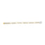 14K Gold 9.5mm White Pave Modern Lite Figaro Link Bracelet 8.25" Length 12 Grams