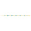 14K Gold Turquoise Geometric Mirror Gem Chain Bracelet with Lobster Clasp 7.25"