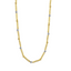 14k 18" Two-Tone Gold 1.7mm Diamond Cut Bar and Bead Pendant Chain 5.2 Grams