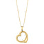 14K Yellow Gold Polished Open Heart 18inch Necklace  2.46grams