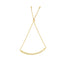 14K Gold 9.25" Adjustable Polished Curved Bar Friendship Bracelet 2.71grams