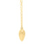 Yellow Gold Plated Puff Heart 30" Necklace with Link Chain 20.8grams