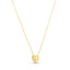 14K Yellow Gold Polished Scribbles Heart 18" Necklace 1.40grams