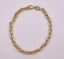14K Gold Textured Link Bracelet 7.75" with Lobster Clasp 3.50 grams