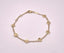 14k Sculpted Petite Heart Charm Chain Bracelet 2.39g 7 inches lobster clasp