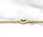 14k Yellow Gold Polished Heart Curb Link Chain Bracelet 7inch 3.4 mm  2.4 grams