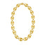 14K Gold 16.3mm Puffed Mariner Link Chain Bracelet with Lobster Clasp 8" Length