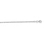 14K White Gold 1.8mm Diamond Cut Royal Rope 10" Chain Anklet with Lobster Lock
