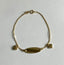 14k Gold Baby Toddler ID Bracelet with Hearts Spring Ring Clasp 6inches