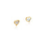 Mother of Pearl Heart Stud Earring