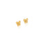 Gold Butterfly Stud Earring