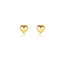 Gold Stud Heart Earring