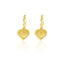 Triple Layered Hearts Drop Huggies Earring