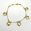 14K Yellow Gold Heart Bracelet Adjustable 7inch Spring Ring Clasp 2.6grams