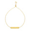 14K Gold ID Friendship Bolo Adjustable Bracelet 9.25inches 1.75grams